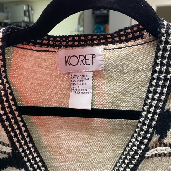 Vintage Koret cheetah print block pattern Vest - Picture 3 of 3
